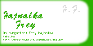 hajnalka frey business card